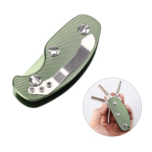 ELAYARD Aluminium Schlüsselhalter Outdoor Grün Leichter Taschen Pocket Tool Clip Rutschfest für Schlüssel Robuste Aluminiumlegierung Vielseitig für Alltag und Outdoor ELAYARD Aluminium Schlüsselhalter Outdoor Grün Leichter Taschen Pocket Tool Clip Rutschfest für Schlüssel Robuste Aluminiumlegierung Vielseitig für Alltag und Outdoor von ELAYARD