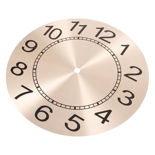 ELAYARD Aluminium Uhrzifferblatt Rund Ersatz Uhrwerk DIY Uhr Metall Uhrwerk Ersatzteil Robust Langlebig Modernes Design für Wohnzimmer Büro von ELAYARD