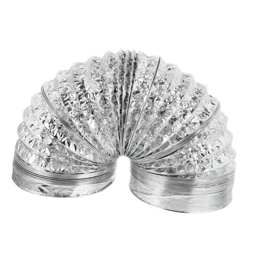 ELAYARD Aluminiumfolie Flexibler Abluftschlauch Doppelwandig Hitzebeständig Korrosionsbeständig Für Dunstabzugshauben und Klimaanlagen ELAYARD Aluminiumfolie Flexibler Abluftschlauch Doppelwandig Hitzebeständig Korrosionsbeständig Für Dunstabzugshauben und Klimaanlagen von ELAYARD