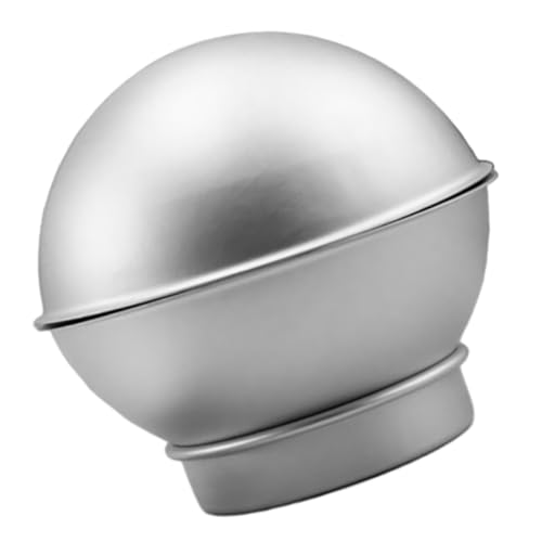 ELAYARD Aluminiumlegierung Halbkreisform Halbkreiskugel Badekugelform DIY Bastelform Badebombenform mit Sockel Langlebig Wiederverwendbar Glatte Kanten Einfache Entformung Praktisches von ELAYARD