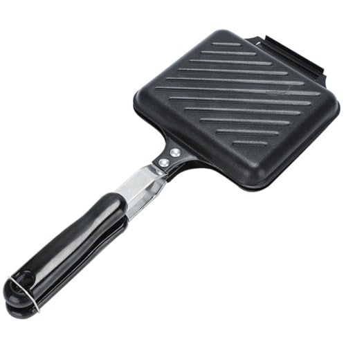 ELAYARD Antihaftbeschichtete Sandwich Backpfanne mit Doppelter Heizfläche Ergonomischer Griff Gleichmäßige Wärmeverteilung Vielseitig für Herd und Offenes Feuer Langlebiges Küchengerät ELAYARD Antihaftbeschichtete Sandwich Backpfanne mit Doppelter Heizfläche Ergonomischer Griff Gleichmäßige Wärmeverteilung Vielseitig für Herd und Offenes Feuer Langlebiges Küchengerät von ELAYARD