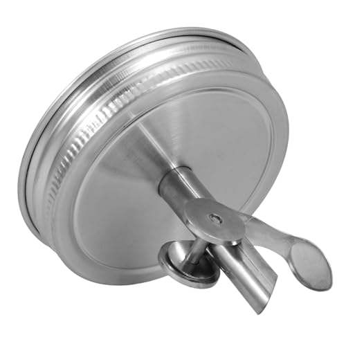 ELAYARD Automatischer Verschluss Ausgießer Edelstahl Ölflaschenverschluss Für Einmachglas Deckel Ersatz Spout Zubehör Für Küchengewürze und Essigflaschen ELAYARD Automatischer Verschluss Ausgießer Edelstahl Ölflaschenverschluss Für Einmachglas Deckel Ersatz Spout Zubehör Für Küchengewürze und Essigflaschen von ELAYARD