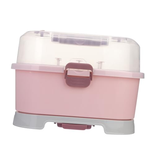 ELAYARD Babynahrungsflaschen Aufbewahrungsbox mit Abnehmbarem Trockenständer Leichter Tragbarer Flaschenorganizer Schutz für Saubere Flaschentrocknung für Zuhause und Unterwegs Rosa ELAYARD Babynahrungsflaschen Aufbewahrungsbox mit Abnehmbarem Trockenständer Leichter Tragbarer Flaschenorganizer Schutz für Saubere Flaschentrocknung für Zuhause und Unterwegs Rosa von ELAYARD