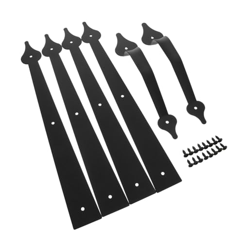 ELAYARD Barn Türgriff aus Robustem Karbonstahl Dekorativer Schiebetürgriff für Scheunen Garagen und Lagerhaustüren Einfache Montage Langlebig Verschleißfest Praktischer Türbeschlag von ELAYARD