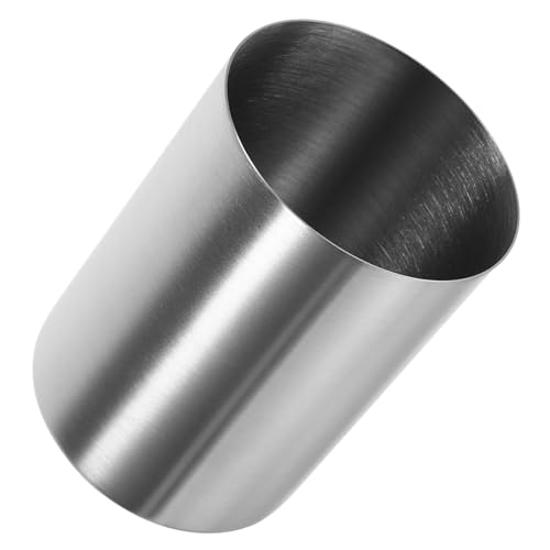 ELAYARD Bierkrug aus Edelstahl runden Stahlbecher Bierbecher Tragbare Tassen Wasserbecher Edelstahl -Becher Trinkbecher aus kaffeetasse aus Reisenbecher Silber von ELAYARD
