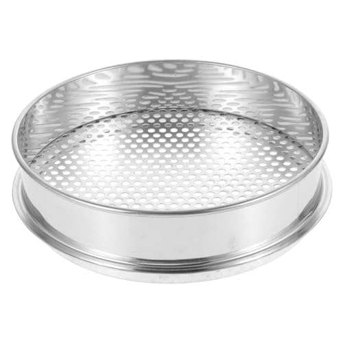 ELAYARD Boden Sieb Rundes Maschensieb für Erde Steine Kaffeebohnen Robustes Tragbares Gartensieb für Zuhause Outdoor Nutzung von ELAYARD