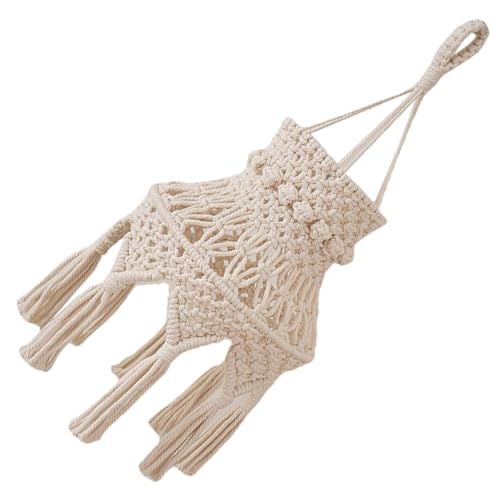 ELAYARD Boho Makramee Lampenschirm Hängelampe Handgewebt Deckenlampe Abdeckung für Wohnzimmer Schlafzimmer Esszimmer Küchendekor ELAYARD Boho Makramee Lampenschirm Hängelampe Handgewebt Deckenlampe Abdeckung für Wohnzimmer Schlafzimmer Esszimmer Küchendekor von ELAYARD
