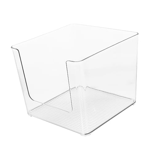 ELAYARD Buchaufbewahrungsbox aus Hochwertigem Transparenter Stapelbarer Organizer mit Praktischem Leichtem Design für Schule und Zuhause Vielseitiger Buch und von ELAYARD