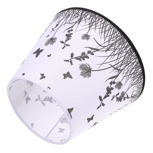 ELAYARD Dekorativer Stoff Lampenschirm Schraubfassung Schwarz Schmetterlingsmuster Schlafzimmer Wand und Stehleuchte Lampenabdeckung ELAYARD Dekorativer Stoff Lampenschirm Schraubfassung Schwarz Schmetterlingsmuster Schlafzimmer Wand und Stehleuchte Lampenabdeckung von ELAYARD