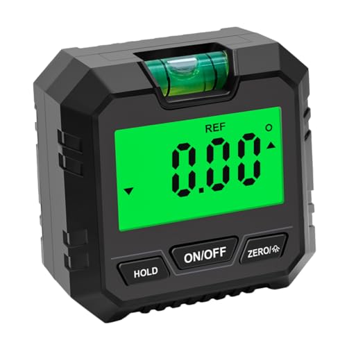 ELAYARD Digitaler Winkelmesser mit Magnet Digitalanzeige Daten Sperrfunktion Ablesegenauigkeit Messgenauigkeit Vielseitig für Zimmerei Bau Kfz Wartung und Montage Geeignet von ELAYARD