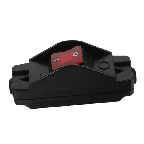 ELAYARD Dpdt Umschalter mit LED Kontrollleuchte Robuster Polarity Reversing Rocker Switch für Stromstarke Motorsteuerung Sofortiger Richtungswechsel Roter Beleuchteter Taster Geeignet für von ELAYARD