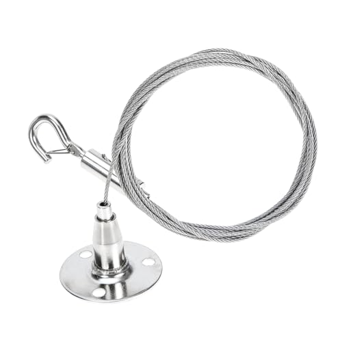 ELAYARD Drahtseil Aufhängung Stahlseil Hängesystem für Lampen und Bilder mit Hoher Festigkeit und Einfacher Montage Geeignet für Kunstwerke Reklametafeln Hotels und Ausstellungen von ELAYARD