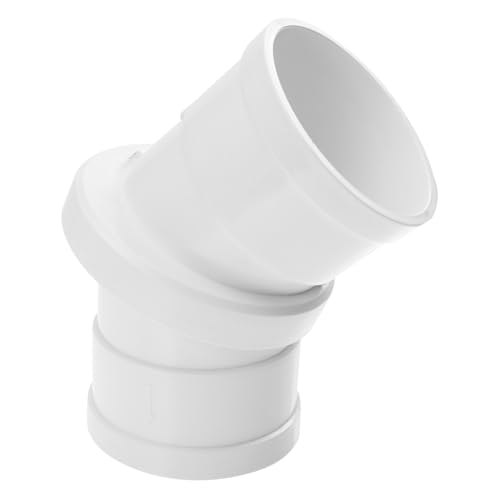 ELAYARD Drehbarer PVC Wasserrohr Verstellbarer Winkelverbinder mit Dichtung und Sicherungsring Korrosionsbeständig Kompakt Leicht für Küche Bad Garten Abfluss und Toilettenanschluss ELAYARD Drehbarer PVC Wasserrohr Verstellbarer Winkelverbinder mit Dichtung und Sicherungsring Korrosionsbeständig Kompakt Leicht für Küche Bad Garten Abfluss und Toilettenanschluss von ELAYARD