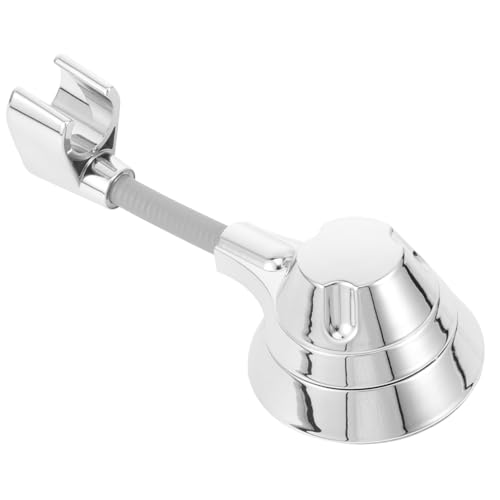 ELAYARD Duschkopfhalterung ohne Bohren mit Saugnapf Drehbarer Handbrausehalter Verstellbare Halterung für Verschiedene Duschköpfe Einfache Montage Wandmontiert Chromfarben von ELAYARD