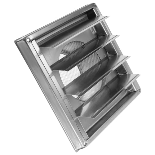 ELAYARD Edelstahl Außenwand Lüftungshaube Robuste Quadratische Ventilatorabdeckung Einfache Montage Vielseitig für Badezimmer und Küchenabluft Wetterfestes Lüftungsgitter Langlebiger ELAYARD Edelstahl Außenwand Lüftungshaube Robuste Quadratische Ventilatorabdeckung Einfache Montage Vielseitig für Badezimmer und Küchenabluft Wetterfestes Lüftungsgitter Langlebiger von ELAYARD
