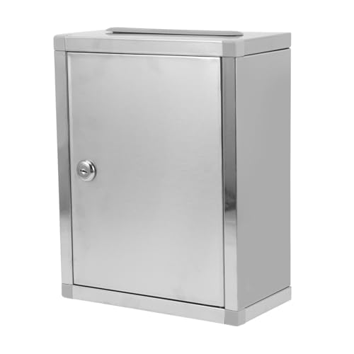 ELAYARD Edelstahl Briefkasten Wandmontage Vorschlagsbox Beschwerdebox Multifunktional für Büro Schule und Gemeinschaftsbereiche Einfache Installation Robust und Rostfrei Modell mit ELAYARD Edelstahl Briefkasten Wandmontage Vorschlagsbox Beschwerdebox Multifunktional für Büro Schule und Gemeinschaftsbereiche Einfache Installation Robust und Rostfrei Modell mit von ELAYARD