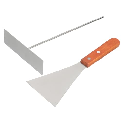ELAYARD Edelstahl Crepe mit Spatel und Verteiler Langlebige Pfannenwender für Gleichmäßige Pancakes Vielseitiges Küchengeschirr für Beschichtete Pfannen Praktisches Crêpe maker Kit ELAYARD Edelstahl Crepe mit Spatel und Verteiler Langlebige Pfannenwender für Gleichmäßige Pancakes Vielseitiges Küchengeschirr für Beschichtete Pfannen Praktisches Crêpe maker Kit von ELAYARD