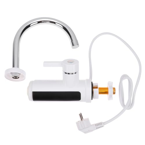 ELAYARD Edelstahl Durchlauferhitzer Wasserhahn mit Schnellem Heizsystem Praktischer Waschbecken Wasserhahn für Bad und Küche Weißer Schwenkbarer Haushaltsarmatur mit Stabilem Rohr ELAYARD Edelstahl Durchlauferhitzer Wasserhahn mit Schnellem Heizsystem Praktischer Waschbecken Wasserhahn für Bad und Küche Weißer Schwenkbarer Haushaltsarmatur mit Stabilem Rohr von ELAYARD