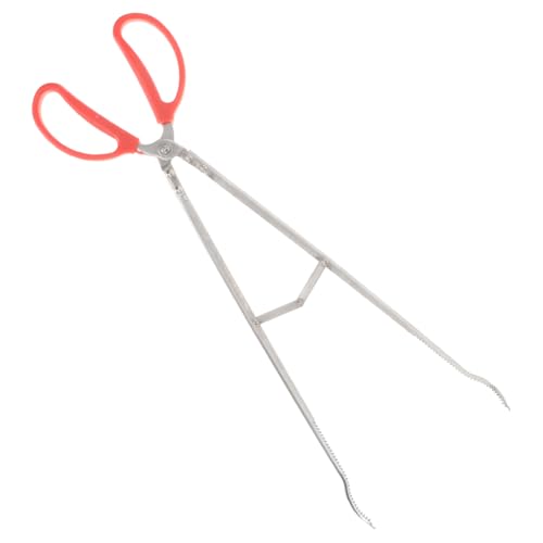 ELAYARD Edelstahl Feuerholz Zange Schwerlast Robust Rostfrei Flexibel Tragbar für Kaminholz Kaminöfen Garten Feuerstelle Grill Camping Multifunktionale Holzgreifer und Müllzange von ELAYARD