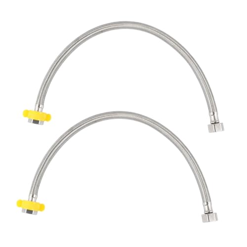 ELAYARD Edelstahl Flexibler Wasserschlauch mit Epdm Innenrohr Kälte Hitzebeständig Drehbare Anschlussmutter Langlebig für Bad Waschbecken Toilette Warm Kaltwasseranschluss von ELAYARD