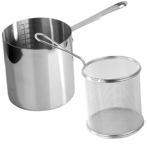 ELAYARD Edelstahl Frittierkorb mit Griff Rostfreier Stahl Tiefer Frittiertopf Hitzebeständig Spülmaschinenfest Ergonomisch Vielseitig für Küche und Haushalt Langlebiges Kochgeschirr ELAYARD Edelstahl Frittierkorb mit Griff Rostfreier Stahl Tiefer Frittiertopf Hitzebeständig Spülmaschinenfest Ergonomisch Vielseitig für Küche und Haushalt Langlebiges Kochgeschirr von ELAYARD