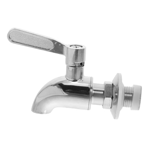 ELAYARD Edelstahl Getränkespender Auslauf Ersatz Passend für Bier Tee Spender Verstellbarer Wasserhahn für Vielseitige Getränke Behälter Einfache Montage Langlebiger Auslaufhahn von ELAYARD