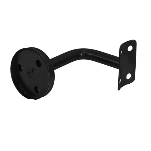 ELAYARD Edelstahl Handlaufhalter Schwarz Wandbefestigung Robuste Treppenstütze Bogen Design Komfortabler Griff Für Innen Außenbereich Treppengeländer von ELAYARD