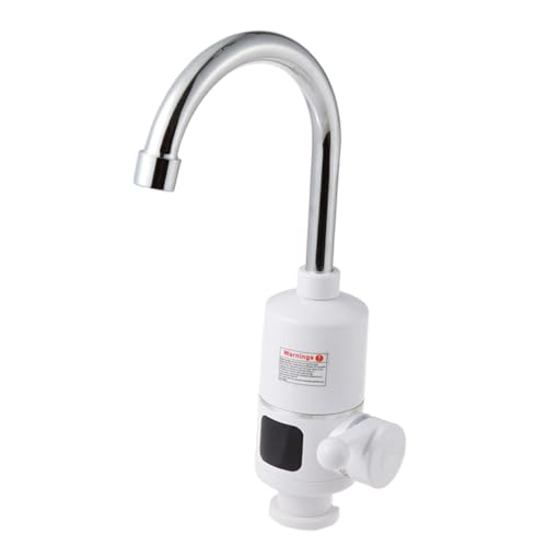 ELAYARD Edelstahl Küchenarmatur mit Digitaler Temperaturanzeige Schwenkbar Sofortheizung Mischbatterie für Warm Kaltwasser Einfache Montage Geeignet für Waschbecken und Spülbecken ELAYARD Edelstahl Küchenarmatur mit Digitaler Temperaturanzeige Schwenkbar Sofortheizung Mischbatterie für Warm Kaltwasser Einfache Montage Geeignet für Waschbecken und Spülbecken von ELAYARD