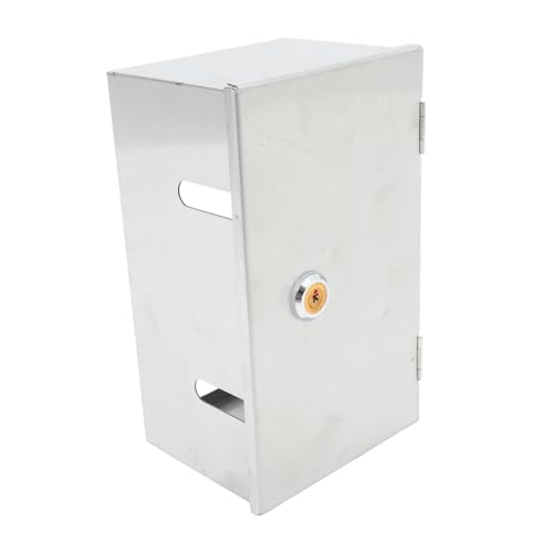 ELAYARD Edelstahl Steckdosenschutz mit Diebstahlsicherung Wetterfest Schutzbox für Elektrische Steckdosen Robuste Sicherheitsabdeckung für Zuhause und Büro Langlebige Schutzbox von ELAYARD