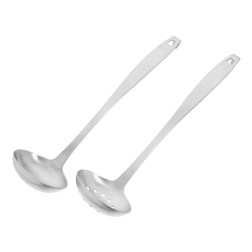 ELAYARD Edelstahl Suppenkellen mit Langem Griff und Haken Robuste Küchenlöffel zum Servieren von Suppe und Hygienisch Einfach zu Lagern für Fondue und Haushalt ELAYARD Edelstahl Suppenkellen mit Langem Griff und Haken Robuste Küchenlöffel zum Servieren von Suppe und Hygienisch Einfach zu Lagern für Fondue und Haushalt von ELAYARD