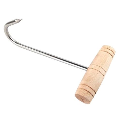 ELAYARD Edelstahl T förmiger Fleischerhaken mit Holzgriff Spitzes Fleischaufhängewerkzeug für Metzgerei Räucherofen Jagd und Gastronomie Einfach zu Reinigen und Vielseitig Einsetzbar ELAYARD Edelstahl T förmiger Fleischerhaken mit Holzgriff Spitzes Fleischaufhängewerkzeug für Metzgerei Räucherofen Jagd und Gastronomie Einfach zu Reinigen und Vielseitig Einsetzbar von ELAYARD