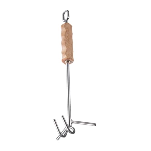 ELAYARD Edelstahl Topfdeckel Haken Verbrühung Topfdeckelheber mit Ergonomischem Griff Rostfrei Hitzebeständig und Langlebig Geeignet für Outdoor Kochen und Dutch Oven Anwendungen von ELAYARD