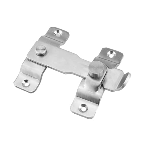 ELAYARD Edelstahl Tür Riegel Sicherheitsschloss mit Schlitzdesign Langlebig Robust Einfache Montage Geeignet für Türen Terrassentüren Torschlösser Metalltore von ELAYARD