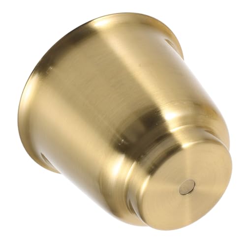 ELAYARD Eisen Lampenschirm Glockenform Hohlausschnitt Dekorativer Lichtschutz für Tisch Stehlampe Kupferfarben Metall DIY Lampenschirm für Schlafzimmer Wohnzimmer von ELAYARD