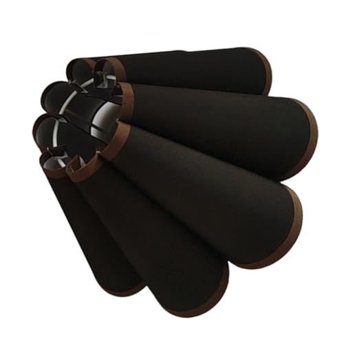 ELAYARD Eleganter Stoff lampenschirm mit Faltbarem Blütenblatt design Langlebiger Lampen diffusor Passend für Tisch Wandleuchten Dekorativ für Wohnzimmer Schlafzimmer und Büro Schwarz von ELAYARD