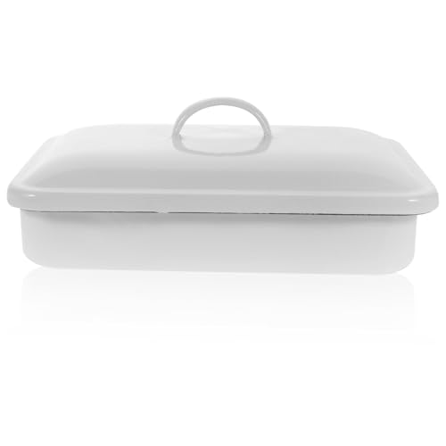 ELAYARD Emaillierter Ofenbackblech Dickwandige Multifunktionale Auflaufform aus Lebensmittelechtem Material Hitzebeständig Schnelles Aufheizen Geeignet für Grillen Backen Pizza und Kuchen ELAYARD Emaillierter Ofenbackblech Dickwandige Multifunktionale Auflaufform aus Lebensmittelechtem Material Hitzebeständig Schnelles Aufheizen Geeignet für Grillen Backen Pizza und Kuchen von ELAYARD