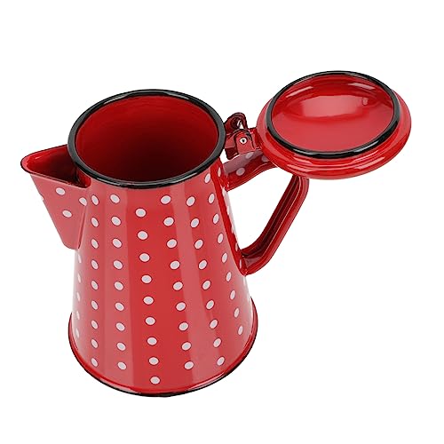 ELAYARD Emaillierter Wasserkocher mit Ergonomischem Griff für Tee und Kaffee Langlebig Hochtemperaturbeständig Design Rot mit Weißen Punkten für Küche ELAYARD Emaillierter Wasserkocher mit Ergonomischem Griff für Tee und Kaffee Langlebig Hochtemperaturbeständig Design Rot mit Weißen Punkten für Küche von ELAYARD