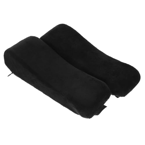 ELAYARD Ergonomische Armlehnenpolster aus Memory Foam Abnehmbare Komfortauflagen für Bürostuhl und Computerstuhl Schwarz für Ellbogen Unterarmstütze Beim Arbeiten und Gaming von ELAYARD