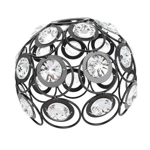 ELAYARD Europäischer Lampenschirm aus Glas und Metall Nordic Stil Langlebige Deckenleuchte Moderne Kerzenpendelleuchte Dekoratives Lampenzubehör von ELAYARD