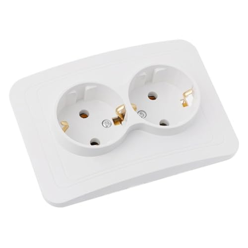 ELAYARD Fach Steckdose mit Schutzkontakt Flache Wandsteckdose für Zuhause und Bereiche Modernes Design Passend für Elektrische Geräte Wie Laptop und Tablet Weiß ELAYARD Fach Steckdose mit Schutzkontakt Flache Wandsteckdose für Zuhause und Bereiche Modernes Design Passend für Elektrische Geräte Wie Laptop und Tablet Weiß von ELAYARD