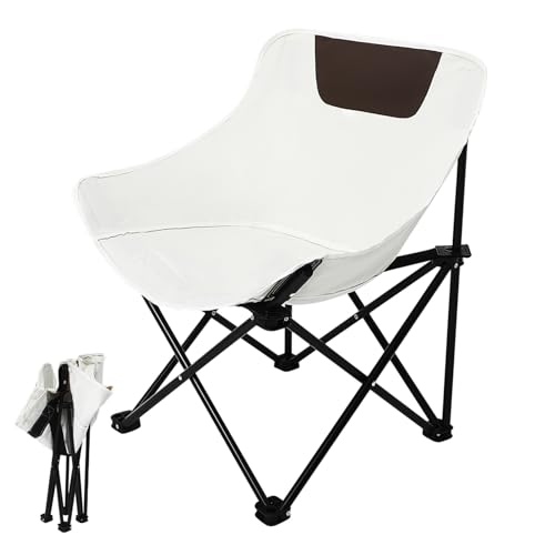 ELAYARD Faltbarer Outdoor Campingstuhl aus Robustem Tragbar mit Hoher Belastbarkeit Atmungsaktiv und Bequem Inklusive Praktischem Seitentaschenfach für Angeln Wandern und Picknick von ELAYARD