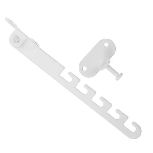ELAYARD Fenstersicherung Kindersicherung aus Robustem Fensteröffnungsbegrenzer mit Kratzschutz Stabile Verriegelung für Hotel Wohnung Büro und Schlafzimmer Weiß Langer Haken von ELAYARD