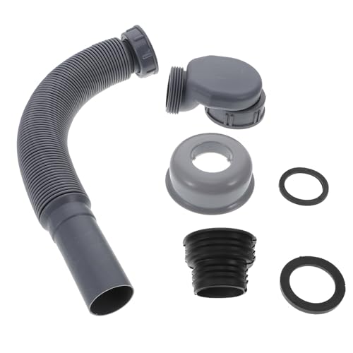 ELAYARD Flexibler Plastik Abflussrohr Waschbecken Verlängerung Geruchsdicht Waschbecken Ablaufrohr Badewanne Ablaufrohr Erweiterung für Haushalt Badezimmer Küche von ELAYARD