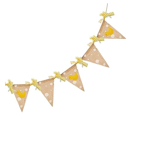 ELAYARD Geburtstagsbanner aus Leinen Kleine Gelbe Enten Wimpelkette Kindergarten Dekoration Wiederverwendbares Partybanner für Fotoshootings und Feierlichkeiten ELAYARD Geburtstagsbanner aus Leinen Kleine Gelbe Enten Wimpelkette Kindergarten Dekoration Wiederverwendbares Partybanner für Fotoshootings und Feierlichkeiten von ELAYARD