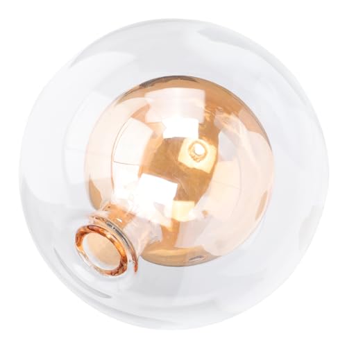 ELAYARD Glas Lampenschirm Milchglas Satinierter Lampenschirm für Feuerfliege Kronleuchter Pendelleuchte Dekoratives Design Wohnzimmer Esszimmer von ELAYARD