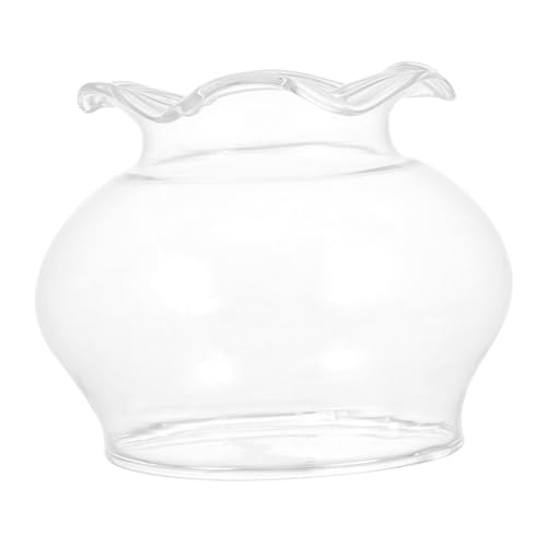 ELAYARD Glas Lampenschirm Windschutz Öllampe Schutz Abdeckung Feines Design Langlebig für Kerzen und Öllampen Geeignet von ELAYARD
