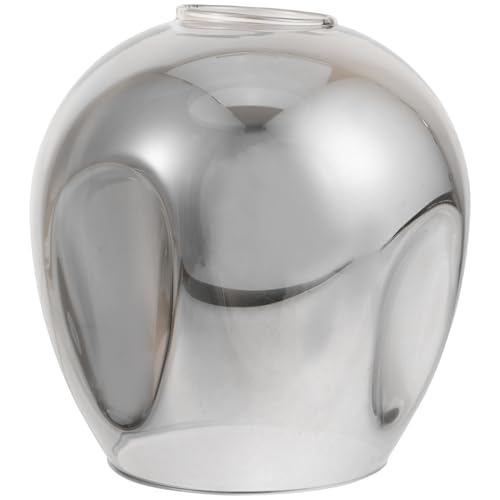 ELAYARD Glas Lampenschirm für Pendelleuchte Transparentes Ersatzlampenschirm accessoire mit Konkaver Struktur Einfach zu Montieren Stilvolles Design für Wohnzimmer Hängelampe von ELAYARD