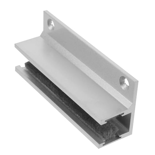 ELAYARD Glasduschtür Führungsschiene Aluminiumlegierung Stabiler Duschschiebetür Ersatzteil Rutschfester Türstopper Für Glas schiebetüren Einfach Installation Sicherer Halt von ELAYARD