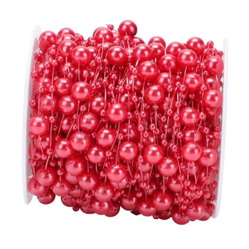 ELAYARD Großes Rotes Abs Kunststoff Perlenkette für Weihnachtsbaum DIY Dekoration Flexible Zuschneidbare Lichterkettenperlen für Festliche Party und Weihnachtsdeko ELAYARD Großes Rotes Abs Kunststoff Perlenkette für Weihnachtsbaum DIY Dekoration Flexible Zuschneidbare Lichterkettenperlen für Festliche Party und Weihnachtsdeko von ELAYARD