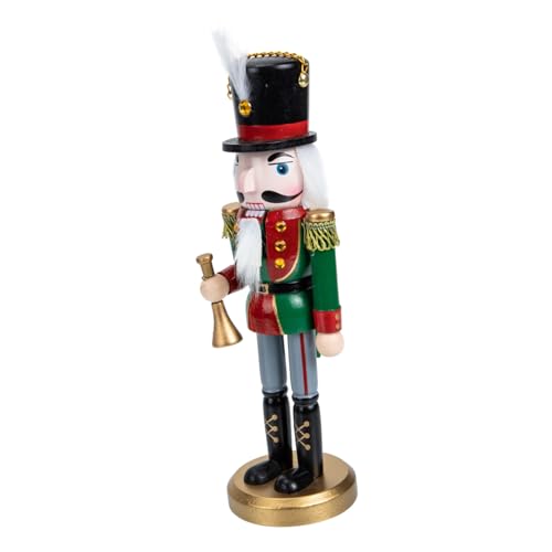 ELAYARD Grüner Holz Soldat mit Federschmuck Liebevolle Weihnachtsdekoration Kreatives Design Einfach zu Reinigen als Tisch Deko und Foto Requisite von ELAYARD